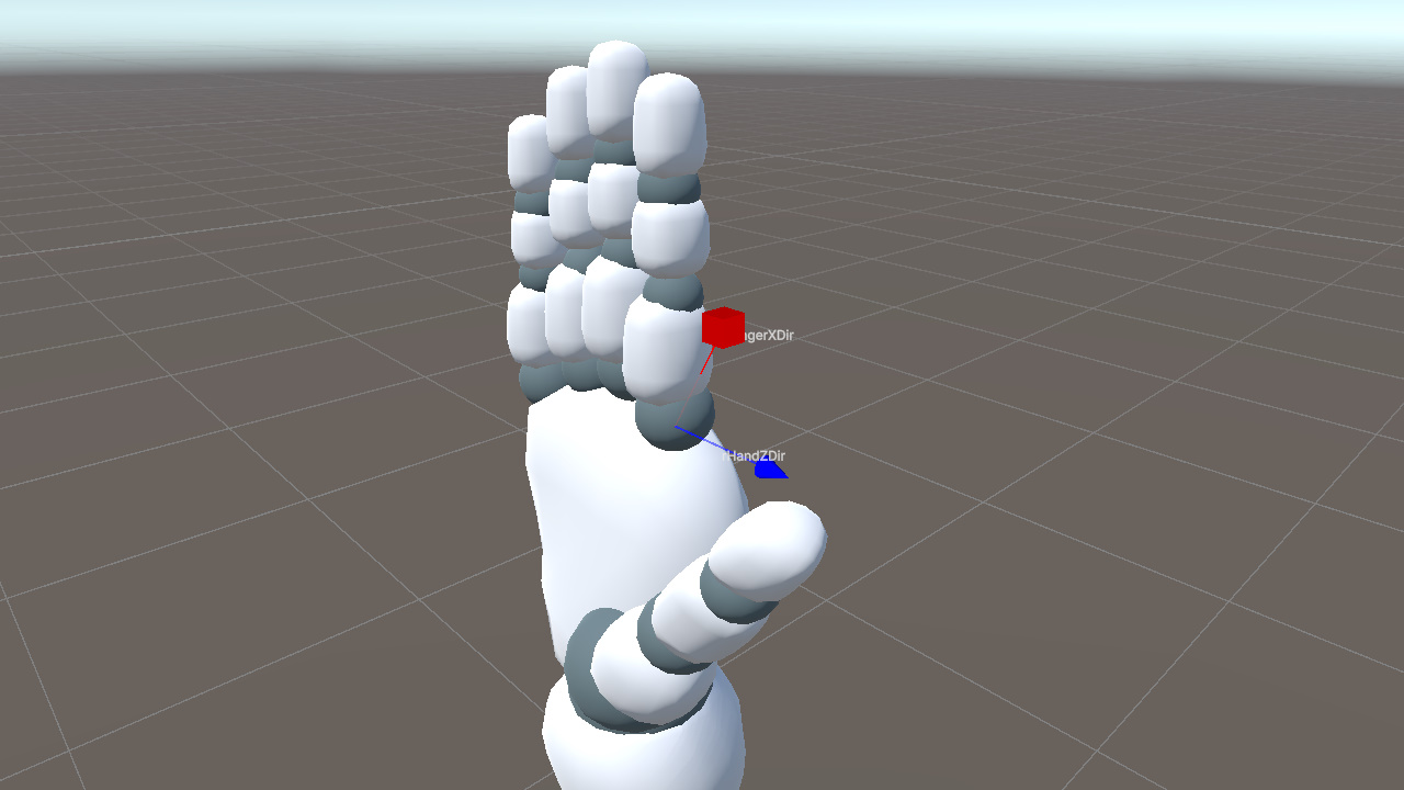 已知 rHandZDir 和 rFingerXDir