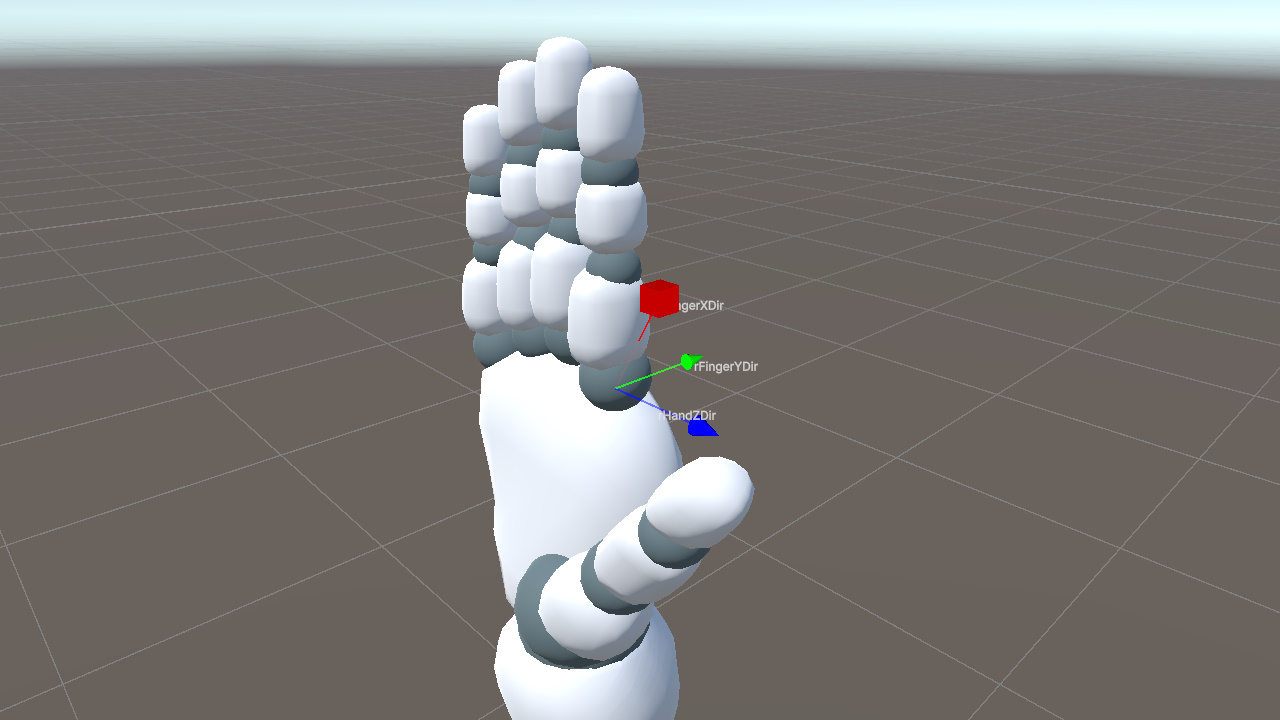 叉乘得到 rFingerYDir