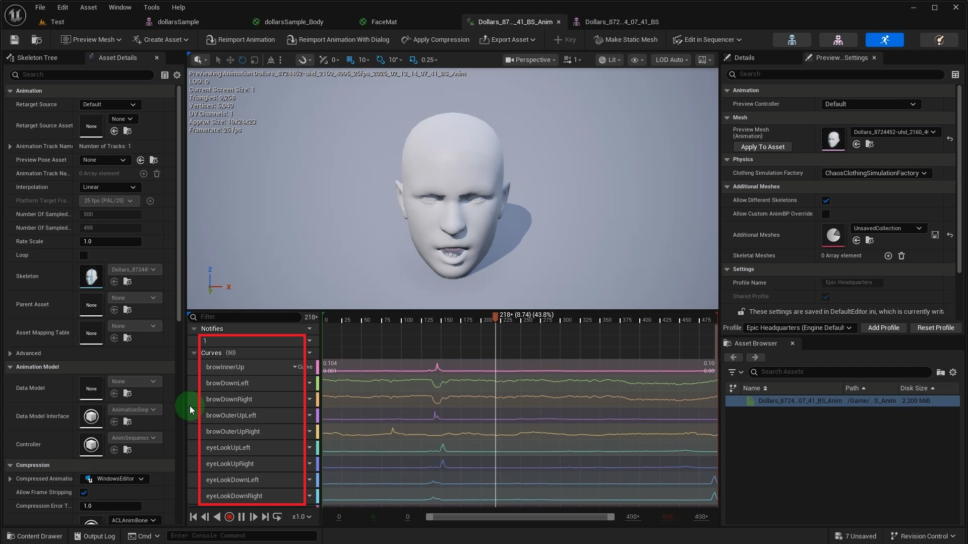 ARKit 动画 Curve 数据